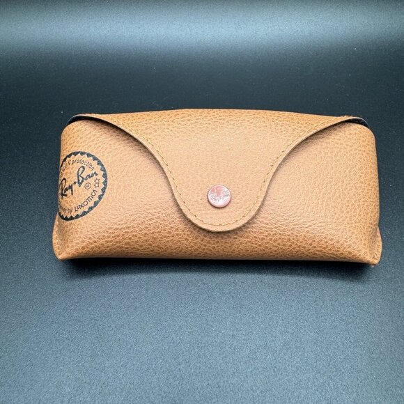 Ray ban Sunglasses Eyeglasses Soft Leather Brown Case ONLY - Picture 10 of 10